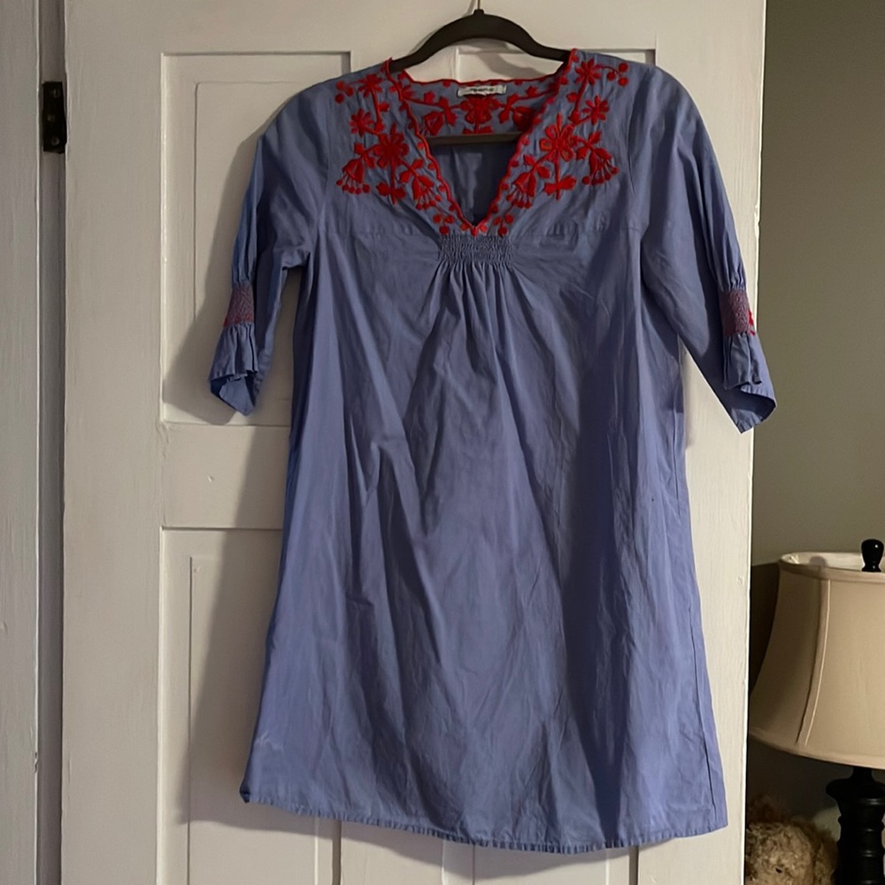 Madewell embroidered dress